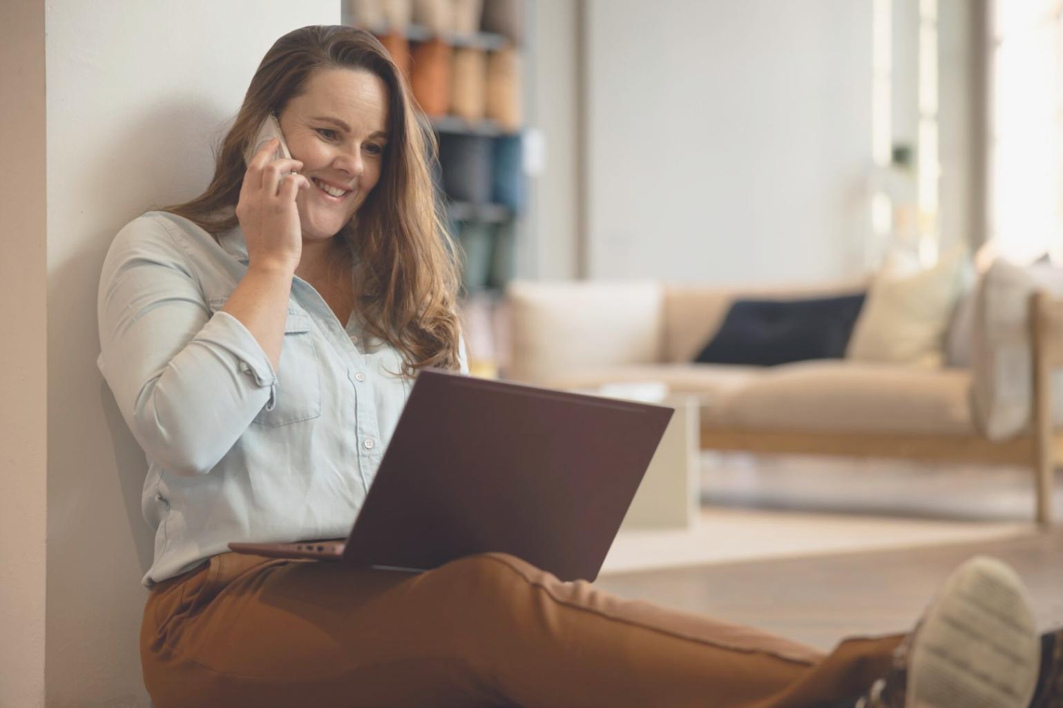 Financial planning workspace with charts and analysis tools